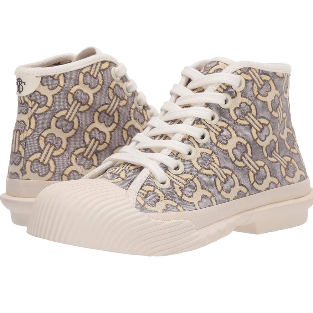 Tory burch Jacquard Rubber-Paneled
Sneakers - White